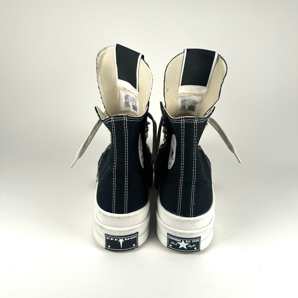Rick Owens x Converse Drkstar Double Bumper Hi Top Size 10