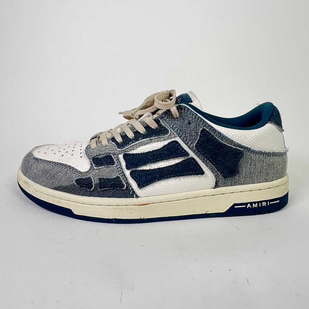 Amiri Denim Skel Low-Top Sneakers