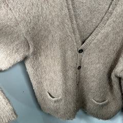 Vetements FW/20 Kurt Cobain Beige Knit Caradigan