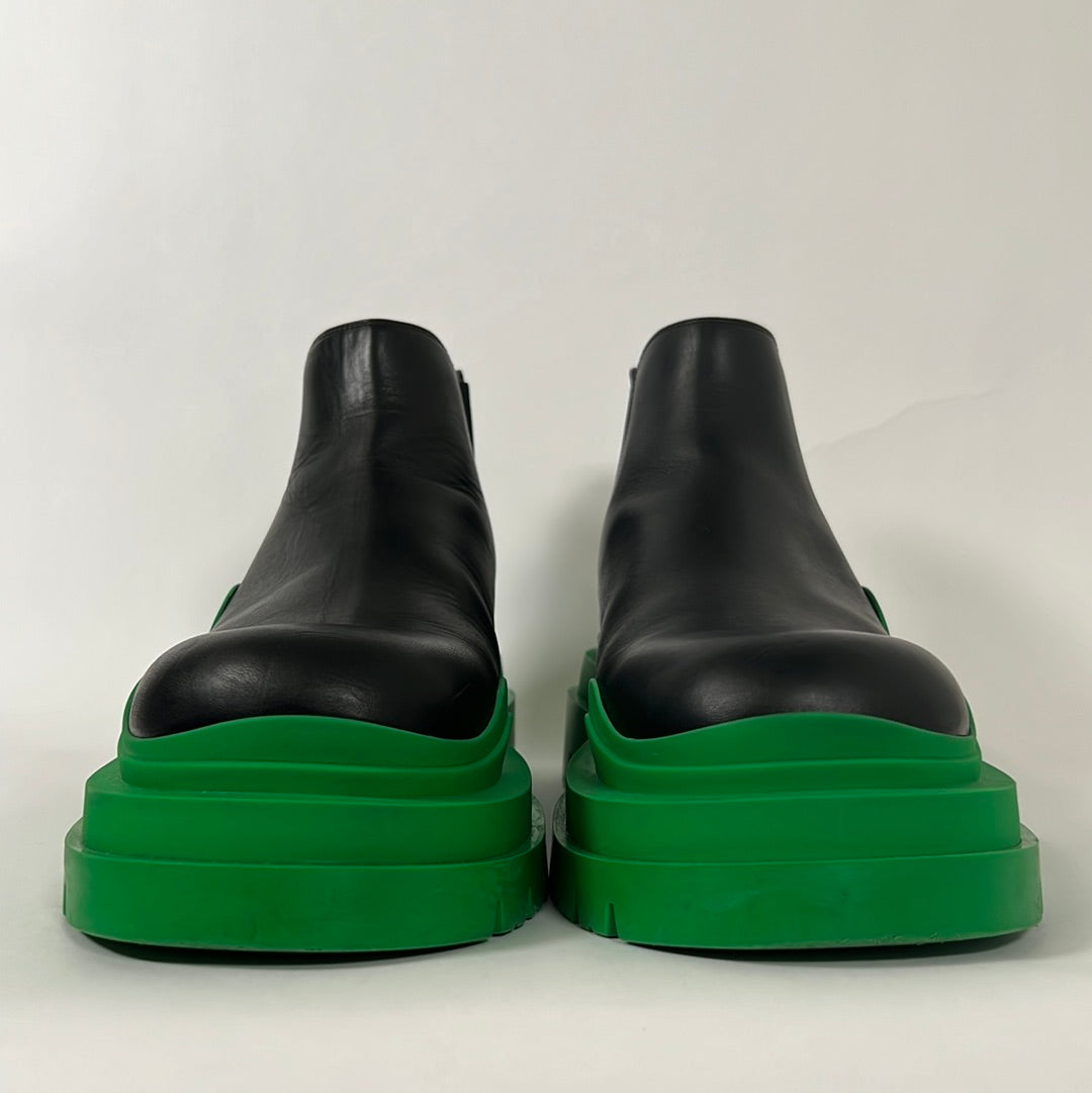 Bottega Veneta Green Low Tire Boot Size 44.5