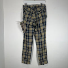 Undercover Brown Wool Plaid Cargo Pants Size 28