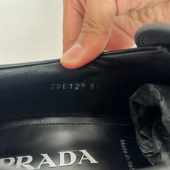 Prada Brushed Leather Monolith Loafer