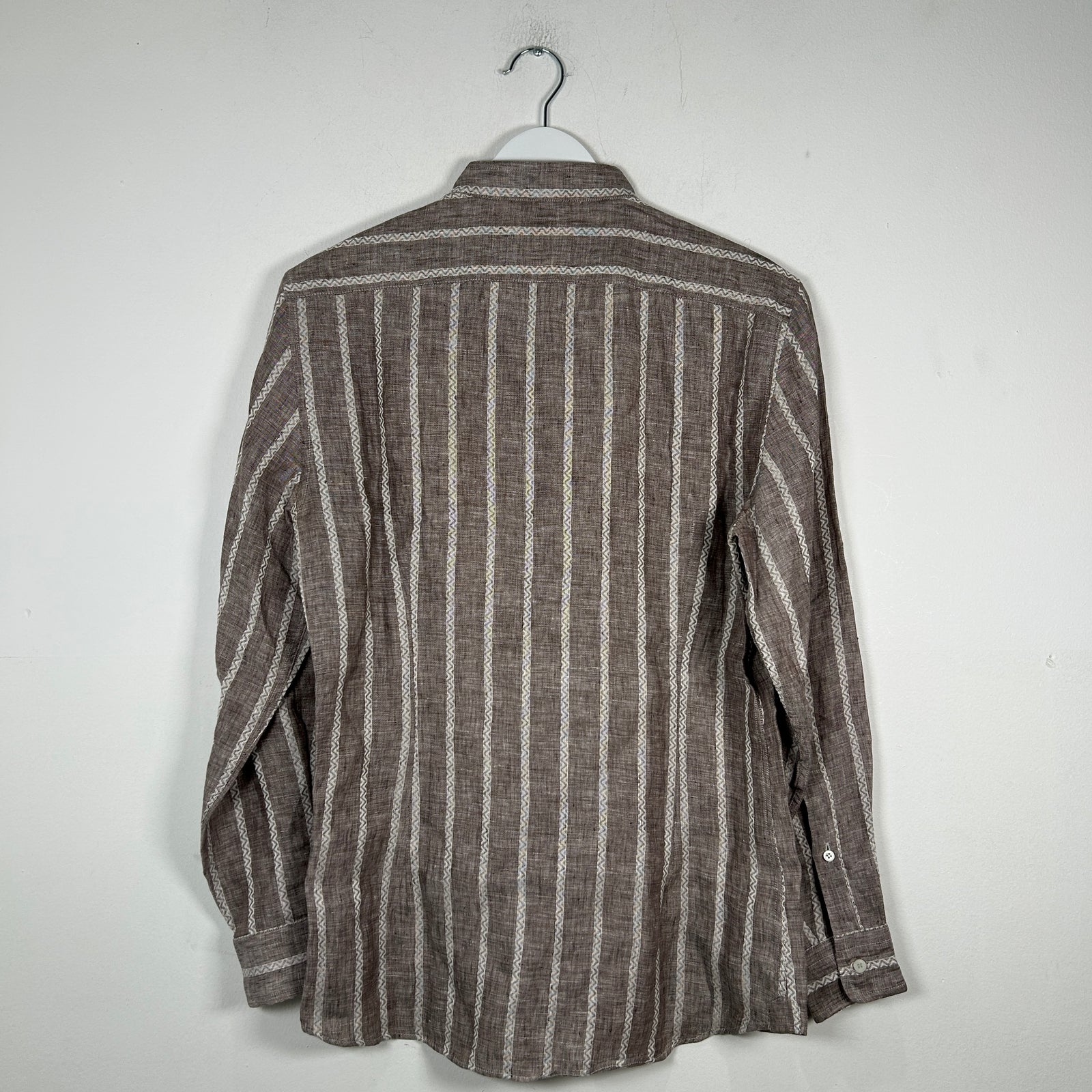 Brunello Cucinelli Collarless Shirt Size XS