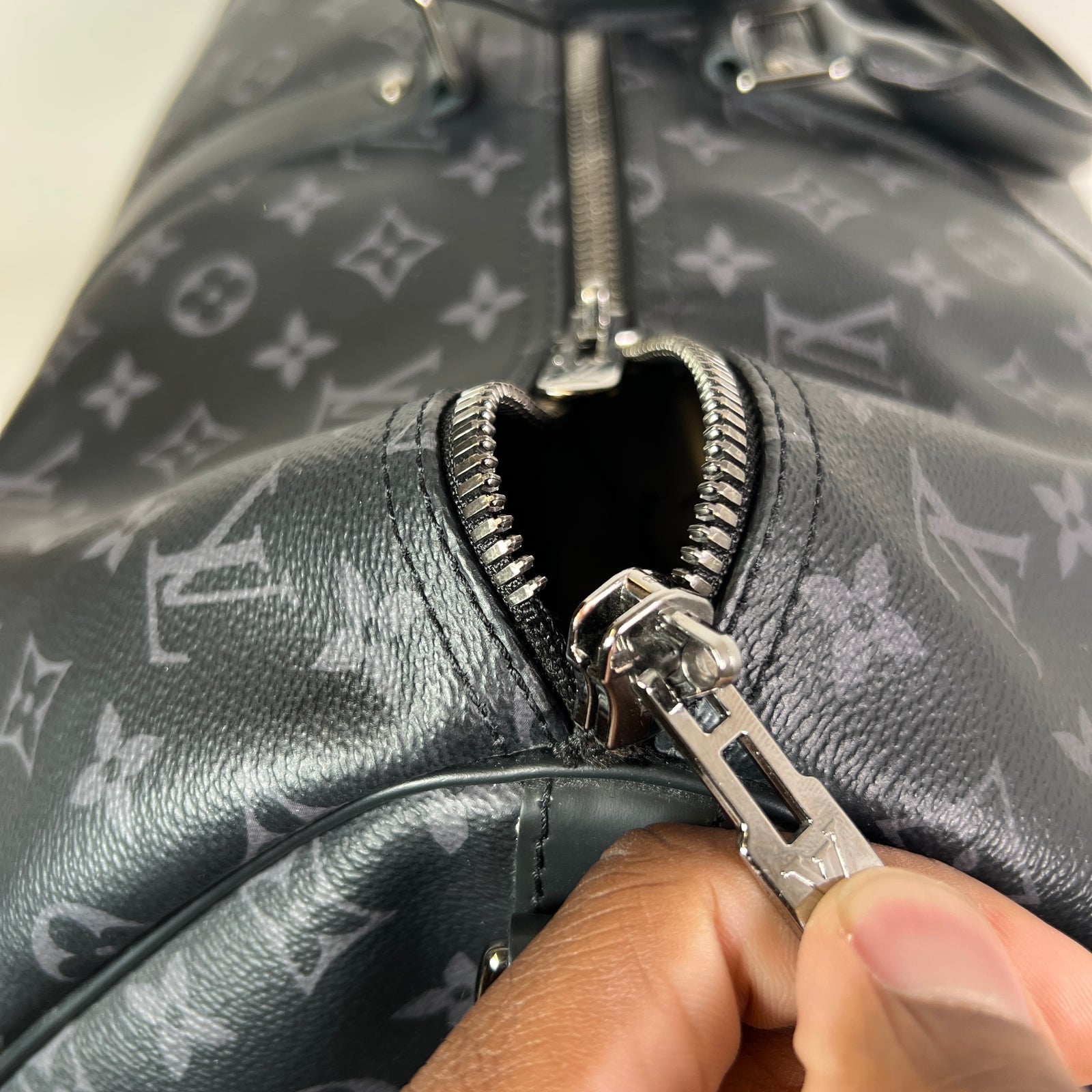 Louis Vuitton Monogram Eclipse Bandouliere Keepall 55