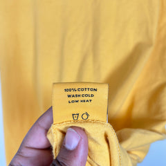 Gallery Dept Yellow Upside Down Logo T-Shirt Size L