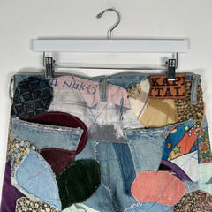 Kapital Hippie Flare Patchwork Jeans Size 32