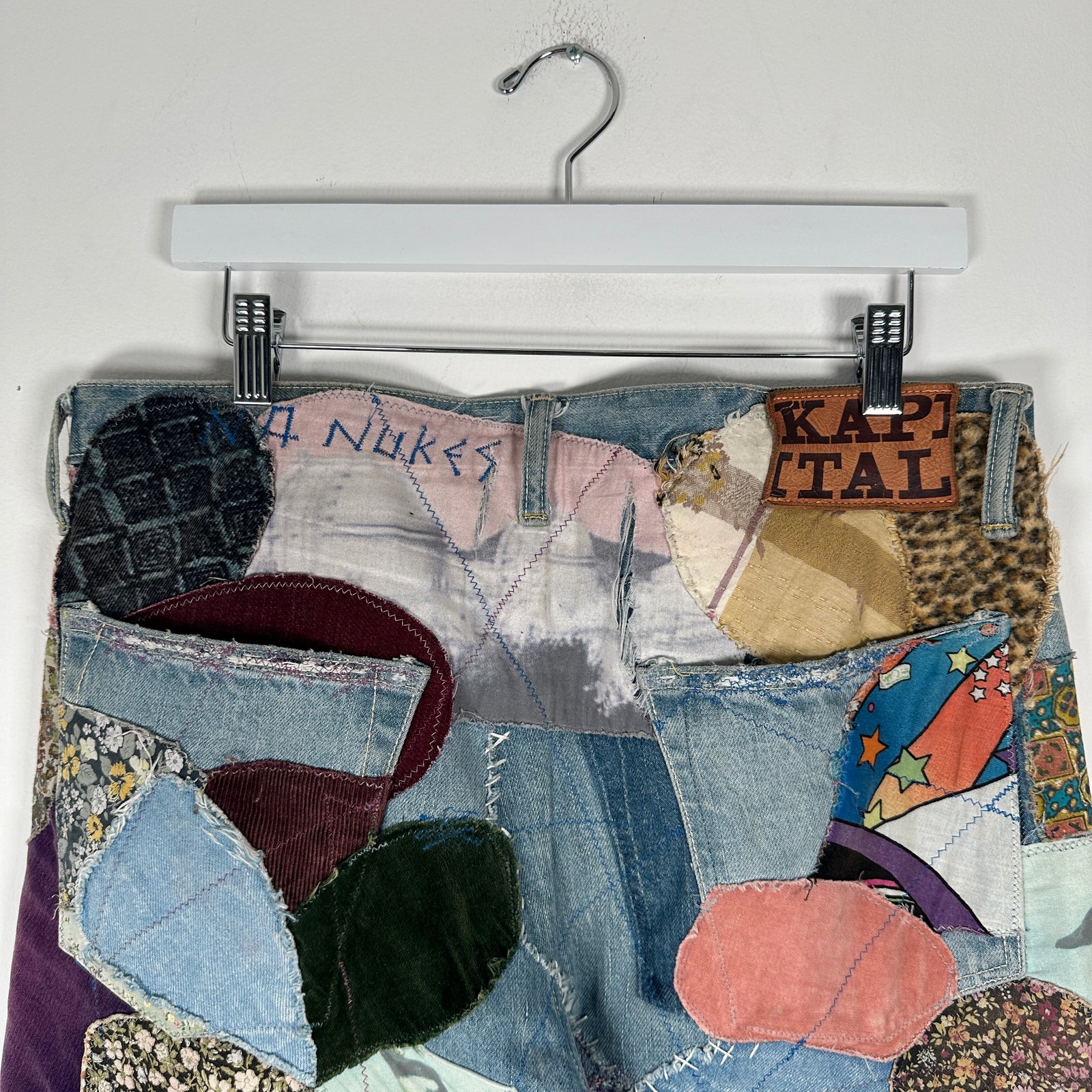 Kapital Hippie Flare Patchwork Jeans Size 32