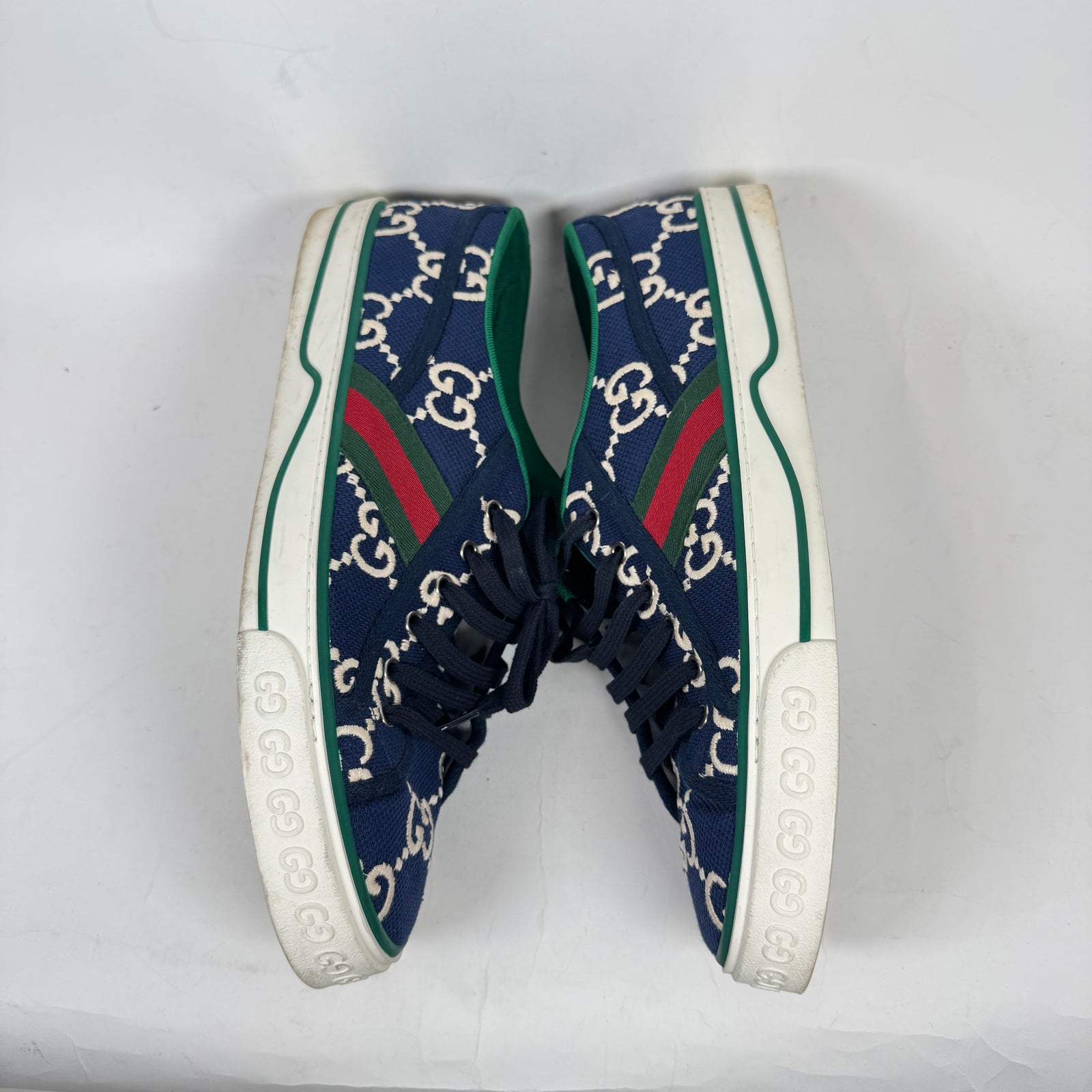Gucci Ink Blue Tennis 1977 Sneaker Size GG 12