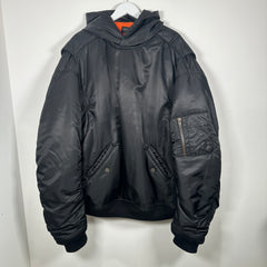 Balenciaga Nylon Bomber Hoodie Size L