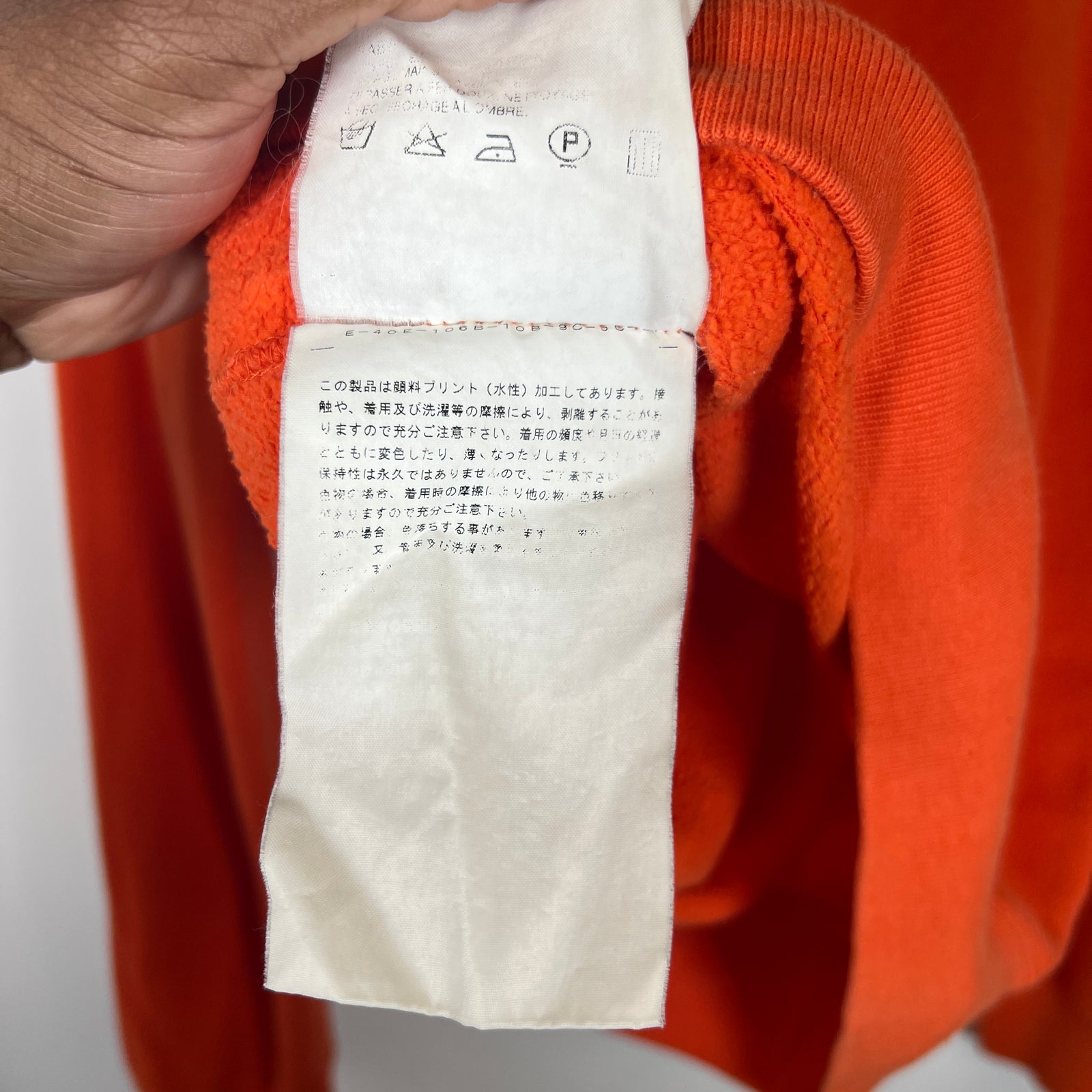 Junya Watanabe Orange Hull Middle School Crewneck Size S