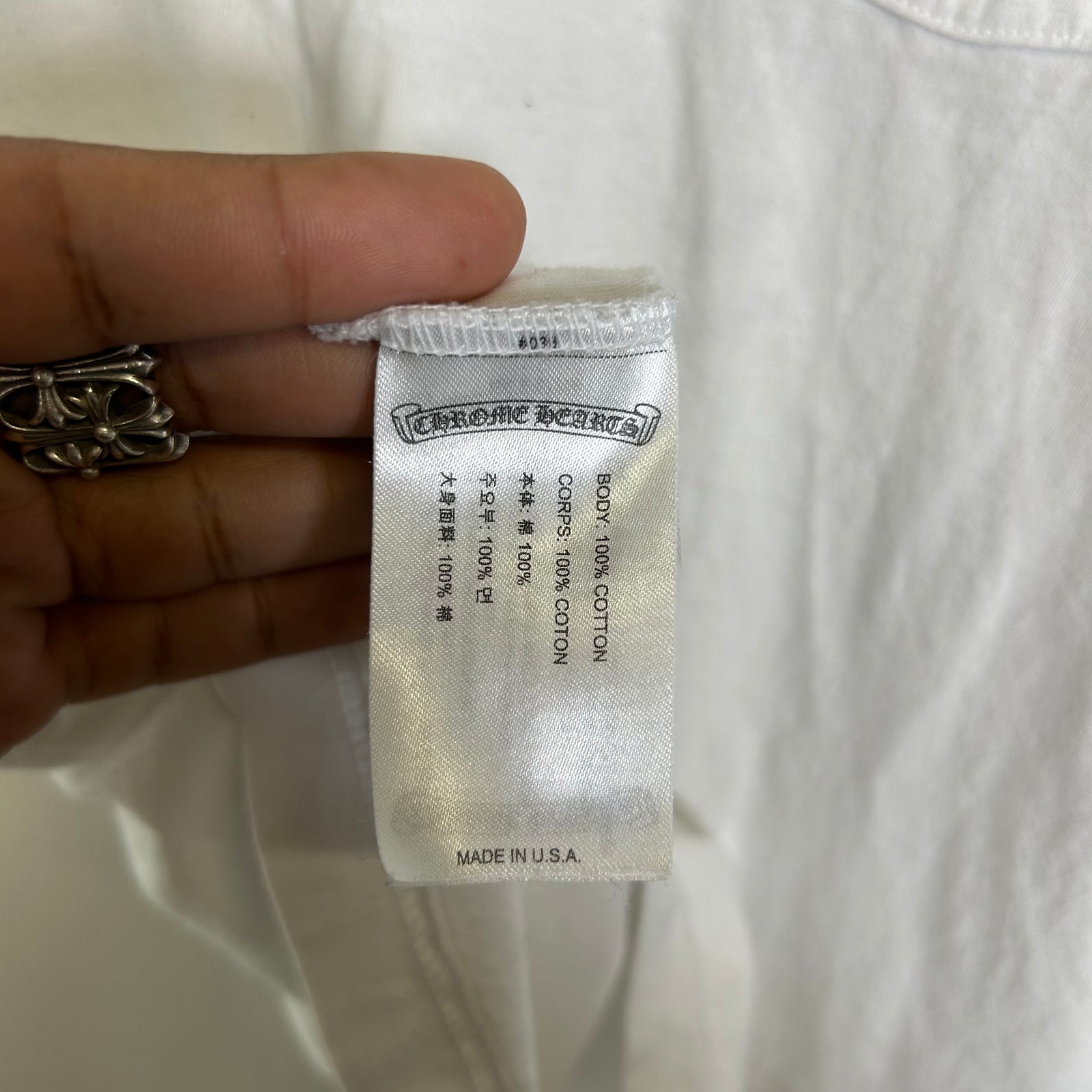 Chrome Hearts Horseshoe Logo Pocket T-Shirt