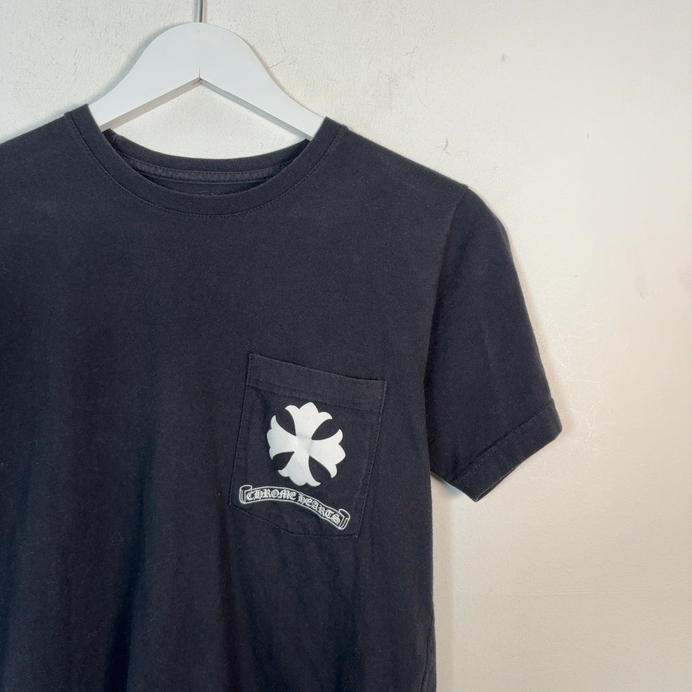 Chrome Hearts Spiral Cross Graphic Pocket T-Shirt