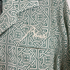 Rhude Green Cravat Silk Shirt Size XXL