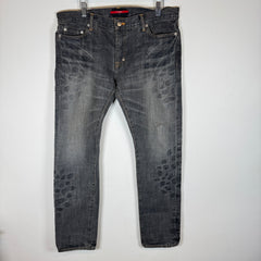 Swagger Grey Wash Reptile Jeans Size 32