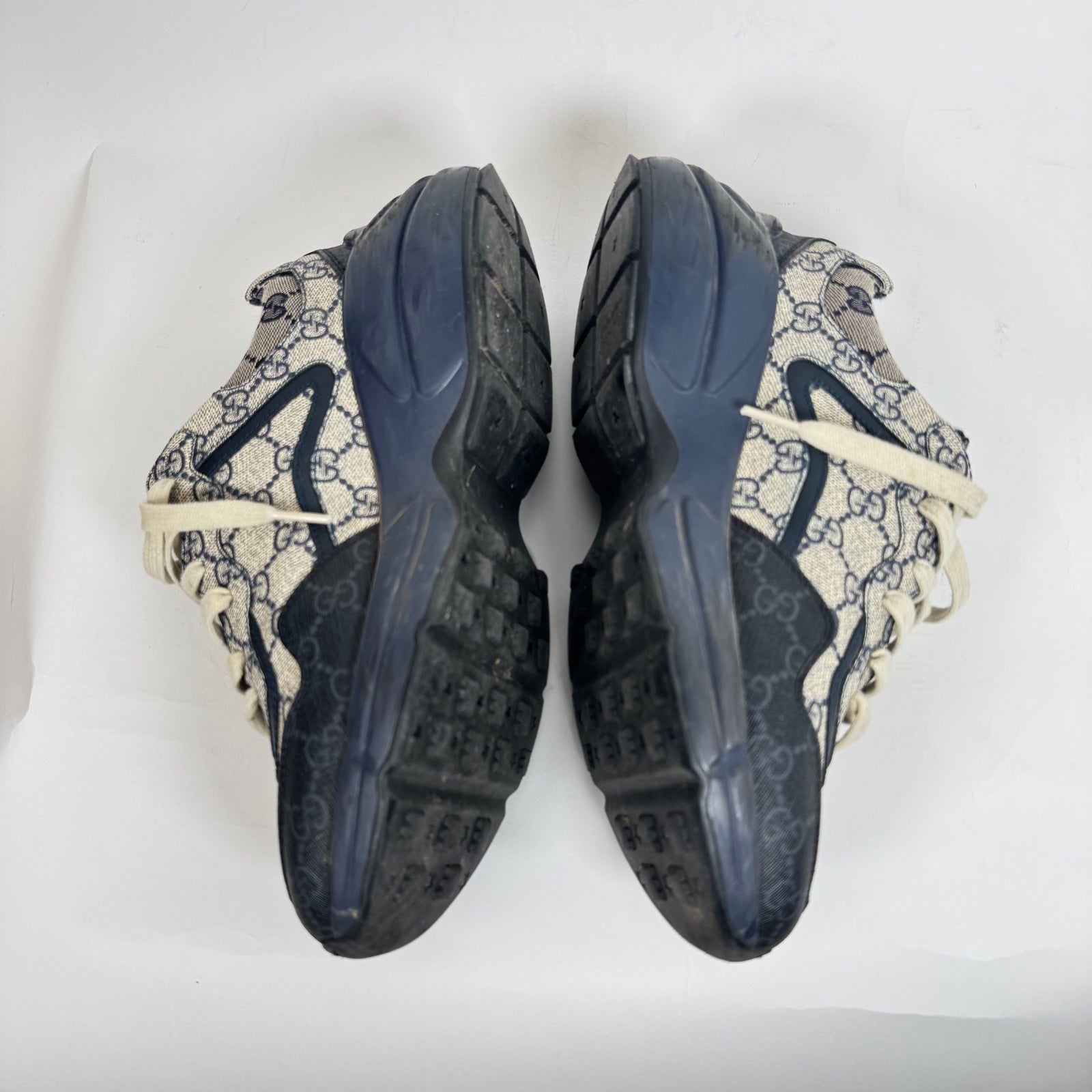 Gucci Navy GG Rhyton Sneaker Size GG 7.5