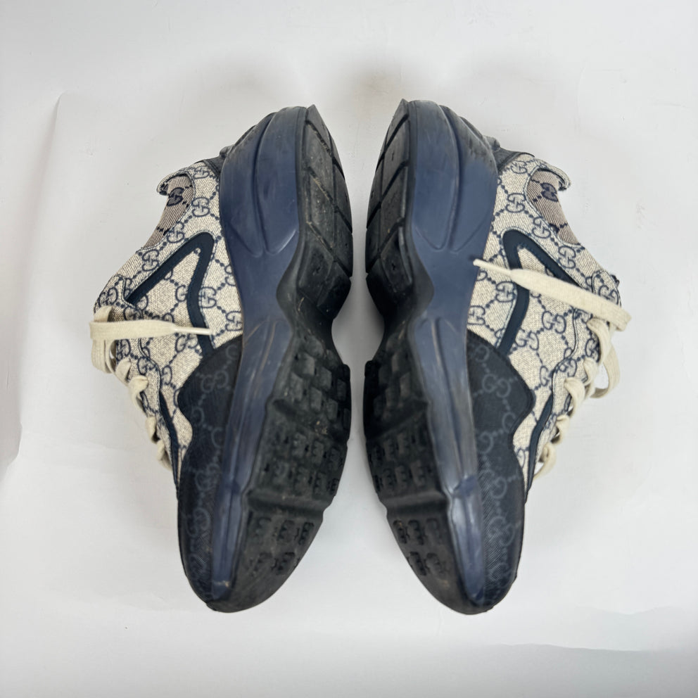 Gucci Navy GG Rhyton Sneaker Size GG 7.5