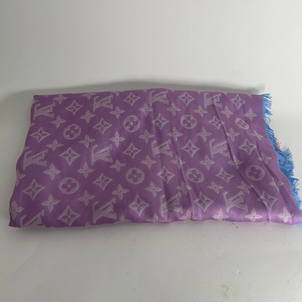 Louis Vuitton Silk 3D Monogram Shawl