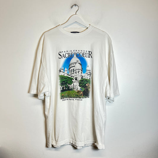 Balenciaga White Sacre Coeur T-Shirt Size XS
