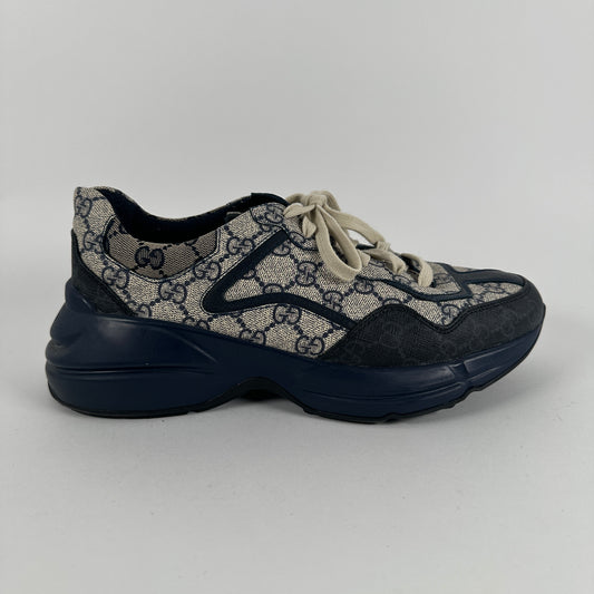 Gucci Navy GG Rython Size 8.5