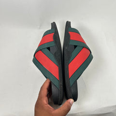 Gucci Rubber Web Slides Size GG 8