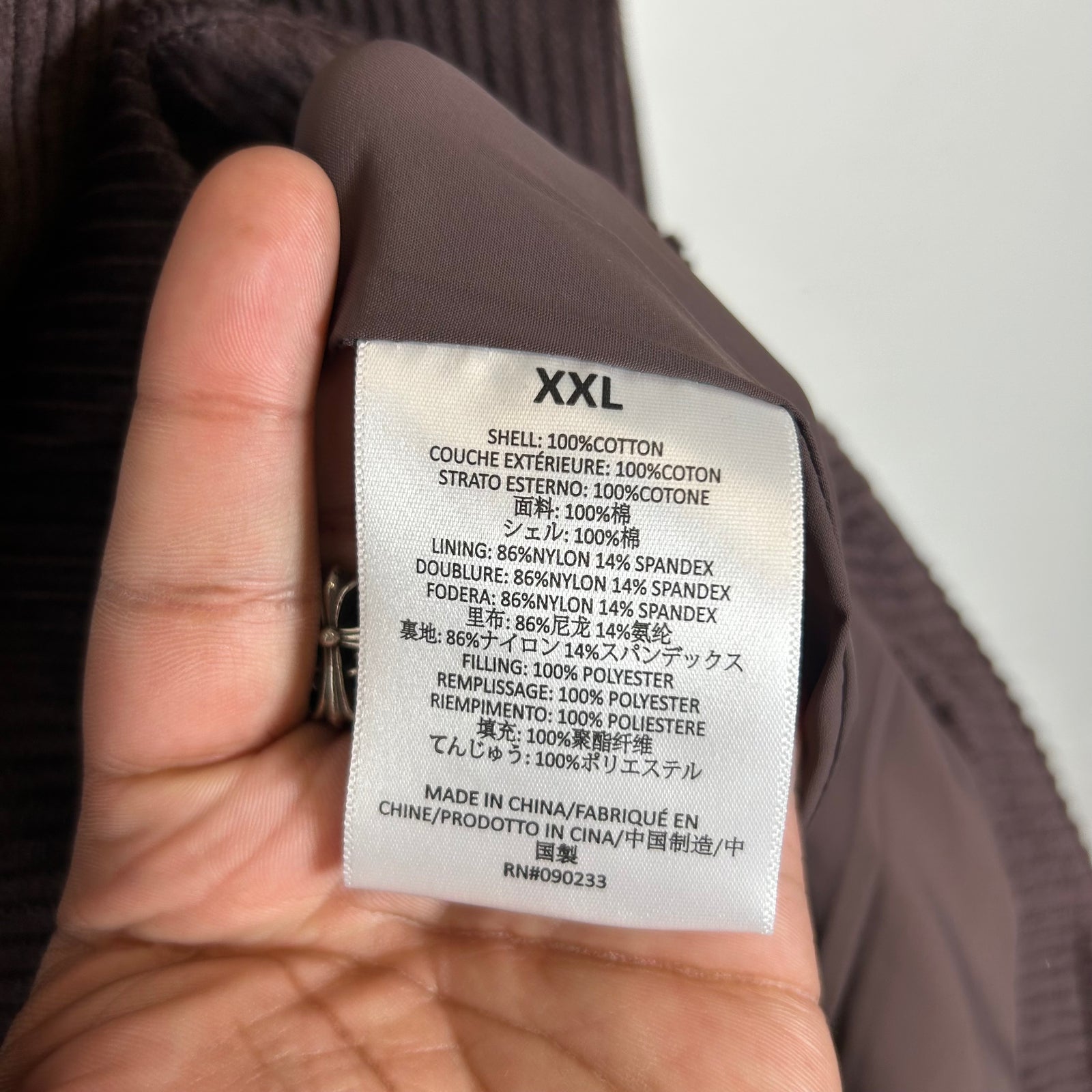 Fear of God Essentials Plum Corduroy Jacket Size XXL