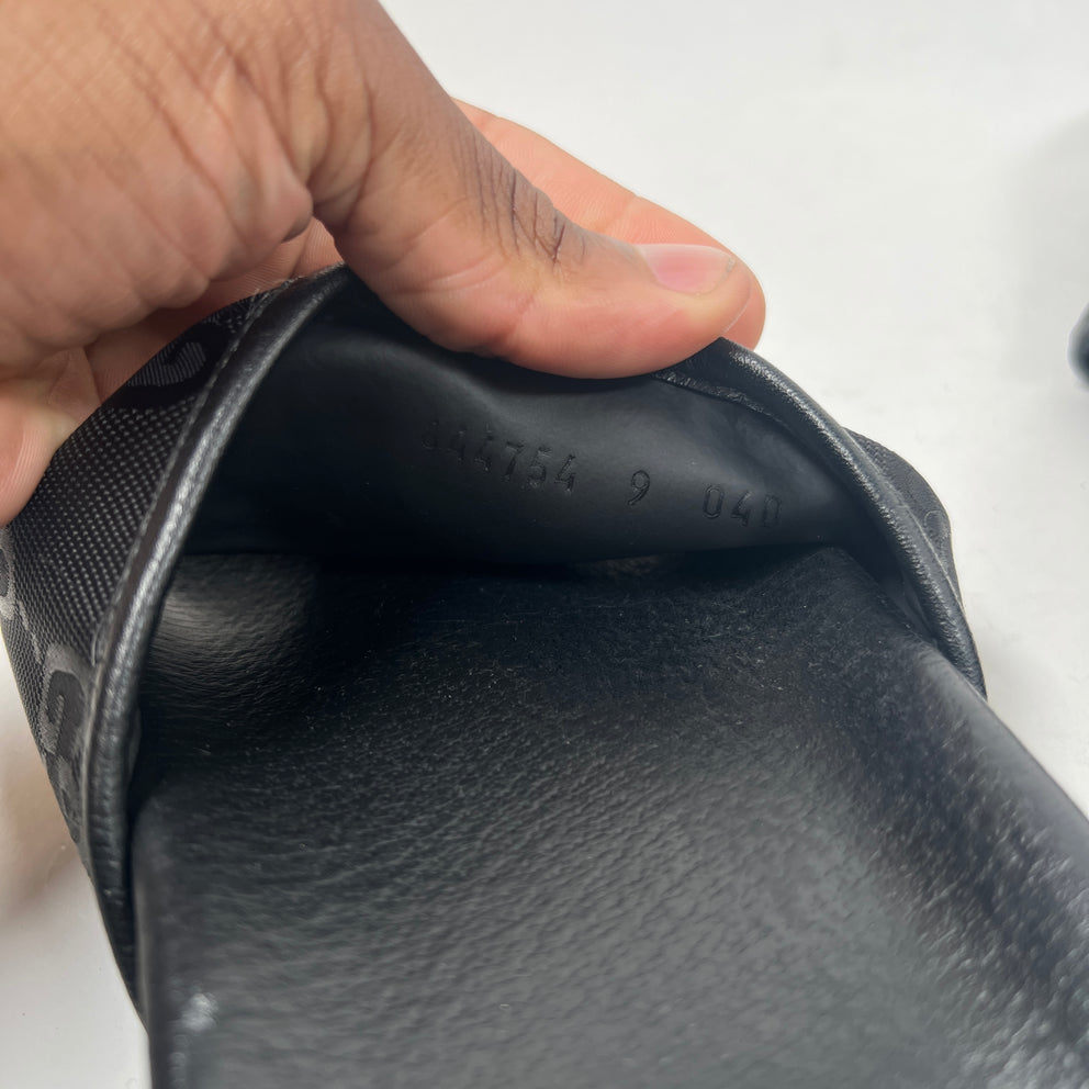 Gucci Black Off The Grid Sandals Size GG 9