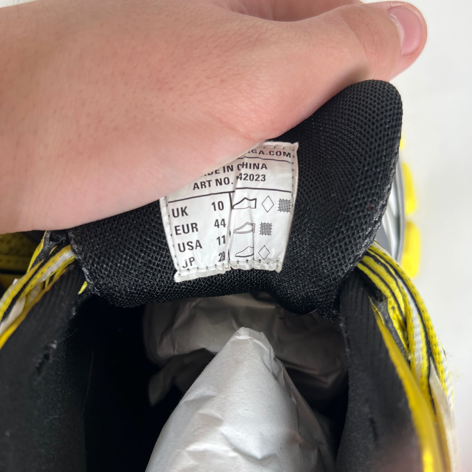 Balenciaga Yellow/Grey Track Sneakers Size 44