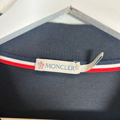 Moncler Navy Logo Polo Shirt Size L