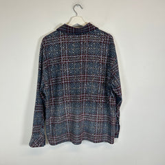 HMDD Brown/Blue Disco Flannel Size L