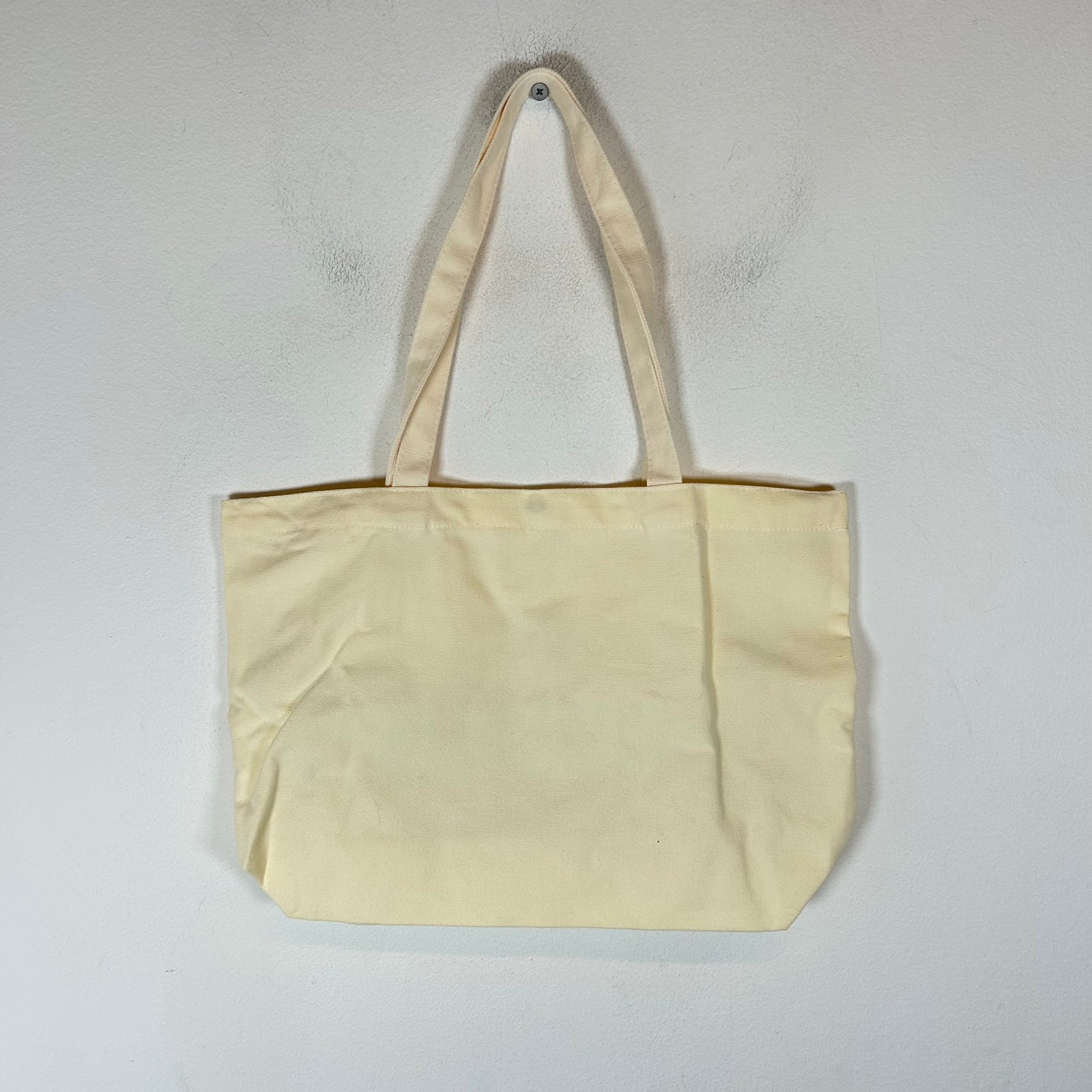 Street Commerce Cream Logo Canvas Tote Bag