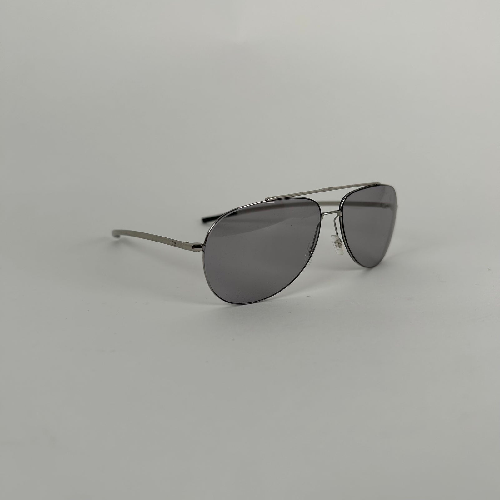 Christian Dior Homme Silver Aviator Sunglasses
