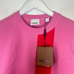 Burberry Pink Fairhall Flag Sweatshirt Size M