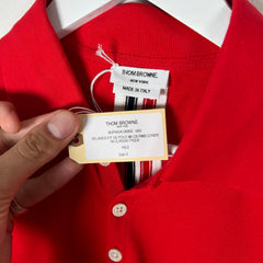 Thom Browne 1/4 Stripe Polo Size XS