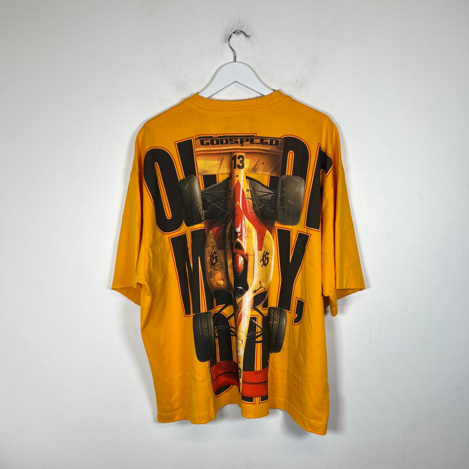 Godspeed Yellow F1 Finishline T-Shirt Size XL