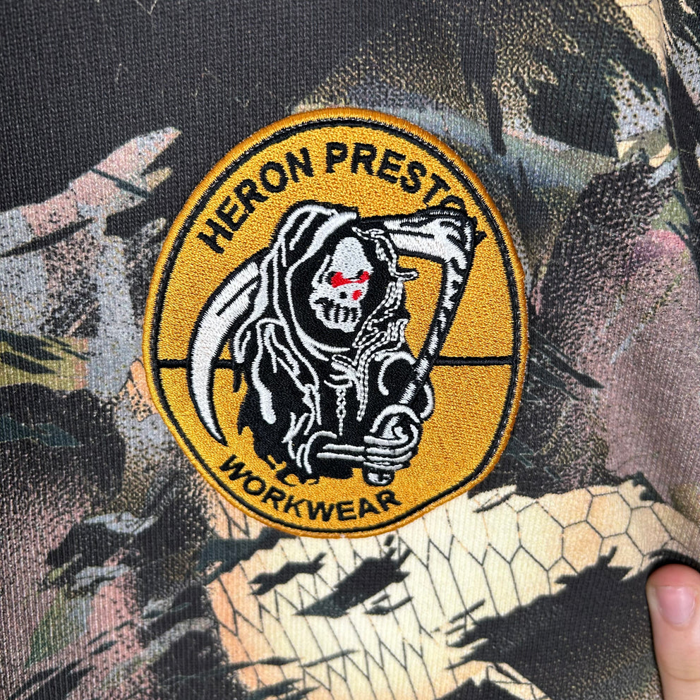Heron Preston Camouflauge Reaper Patch Crewneck Size L