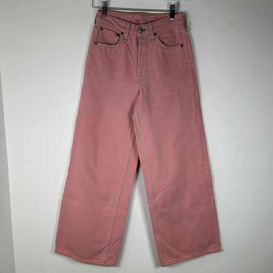 Rag & Bone Pink Wide Leg Jeans Size 23