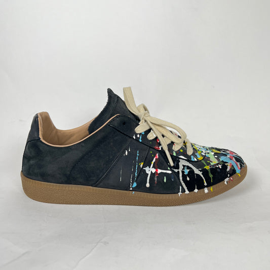 Maison Margiela Black Paint Splatter Gats Size 42