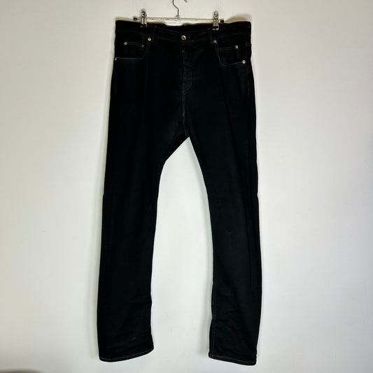 Rick Owens DRKSHDW Waxed Detroit Cut Jeans