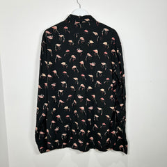 Saint Laurent Flamingo Button Up Shirt Size L