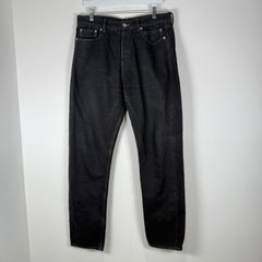 Rick Owens Perfoma Cut Black Denim Jeans Size 33