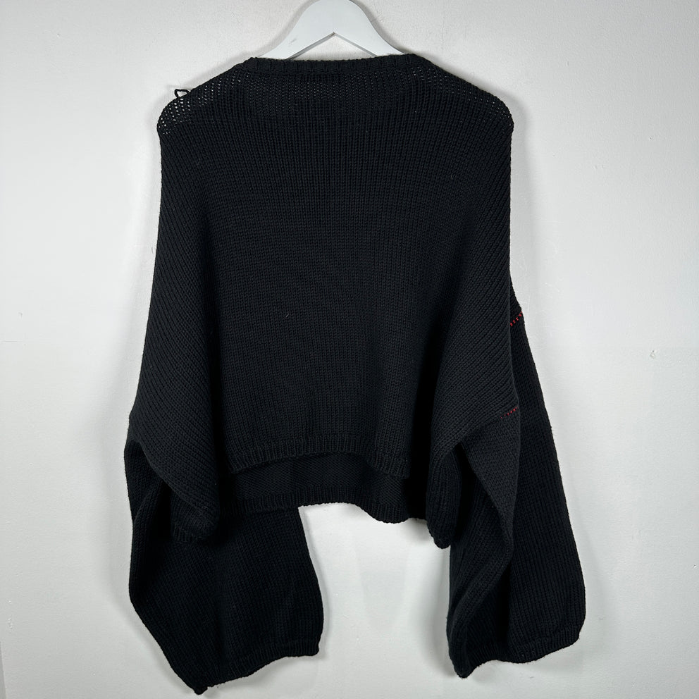 Raf Simons 'Love New York RS' Cropped Knit Sweater Size S