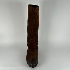 Prada Suede Tall Riding Boot Size 12