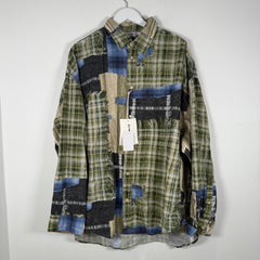 Acne Studios Trompe L'oeil Patchwork Button Up Shirt Size 50