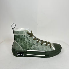 Dior B23 Green Oblique High Top Sneaker Size 41