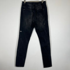 Ksubi Grey Cross Stitch Jeans Size 36