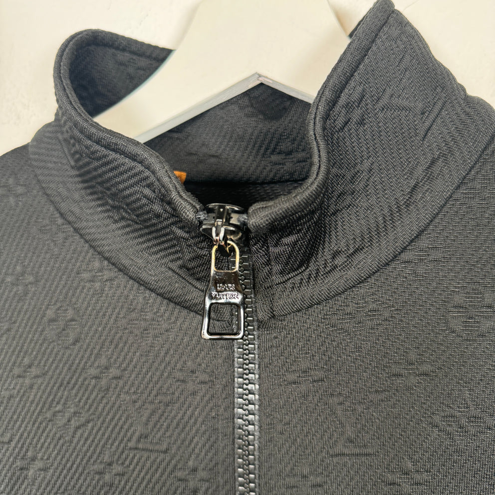 Louis Vuitton Black Monogram Zip-Up Jacket Size S