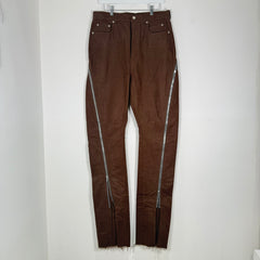 Rick Owens FW23 Luxor Brown Banana Cuts Size 32