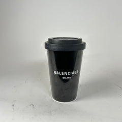 Balenciaga Black Logo Porcelain Coffee Cup