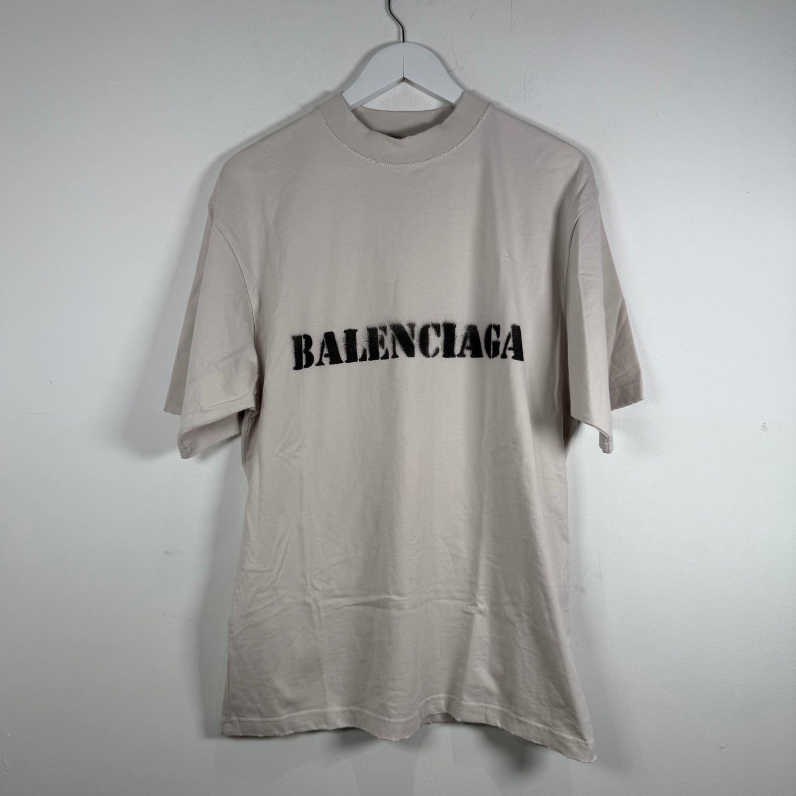 Balenciaga Stencil Spell Out Logo Graphic Size XS