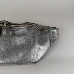 Rick Owens Waxed Metallic Belt Bag